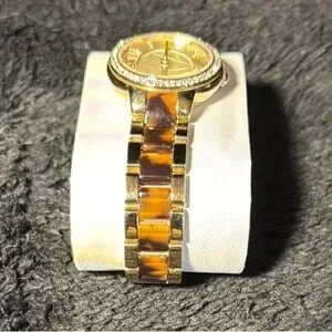 Women\'s Fossil Virginia Stainless Steel Gold Tone/Tortoise-Shell 30mm Watch Fossil | Accessories | Womens Fossil Virginia Stainless  main image 2